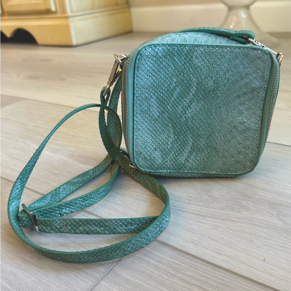 The Limited Faux Snakeskin Square Crossbody